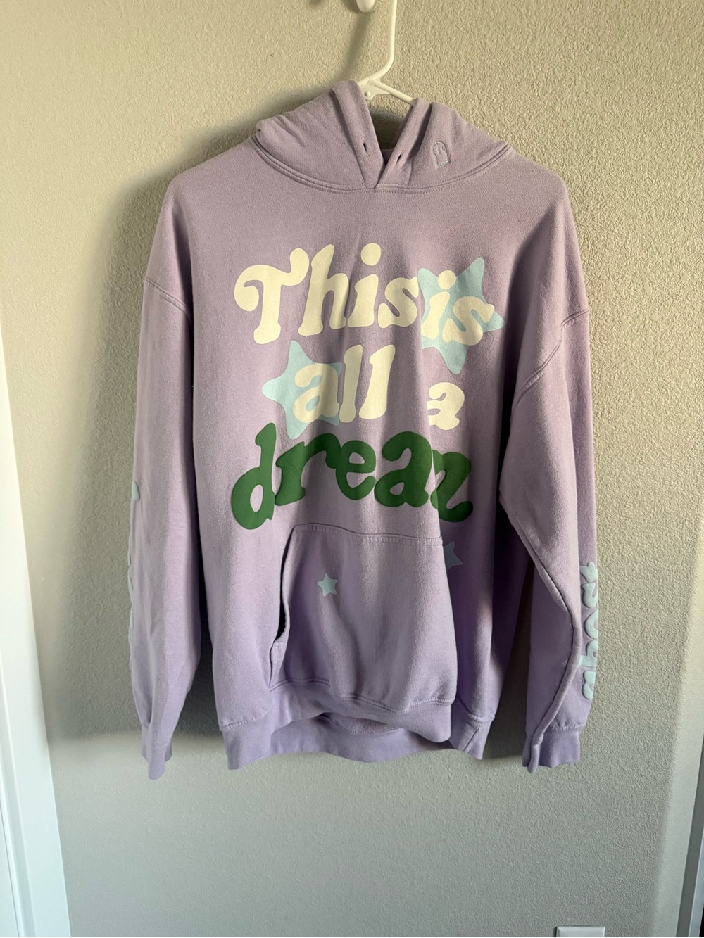 LONELY GHOST Lilac Pullover Hoodie with Ghost Logo
